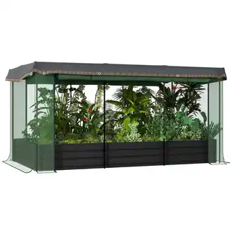 Netto Marken-Discount Outsunny Hochbeet Stahl, HDPE Angebot