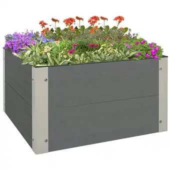 Netto Marken-Discount Outsunny Hochbeet Holz-Kunststoff-Verbundplatte, Aluminium Angebot
