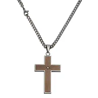 Netto Marken-Discount Zeeme Stainless Steel Anhänger mit Kette Edelstahl Kreuz Angebot