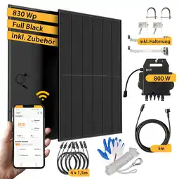 Netto Marken-Discount VALE All-In-One Balkonkraftwerk 830W/800W, Full Black inkl. Solarmodul-Balkonhalterung Angebot