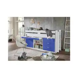 Netto Marken-Discount Relita - Hochbett Ponny -versch. Ausführungen -Weiß/Blau Angebot