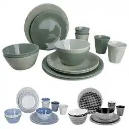 Netto Marken-Discount BO-CAMP Melamin Campinggeschirr Set Mix&Match Essgeschirr Teller Becher 16tlg Farbe: Grün Angebot