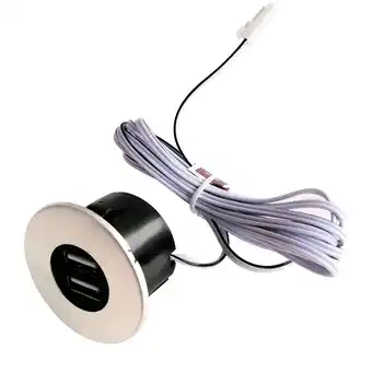 Netto Marken-Discount Einbau USB-Hub, Edelstahl, Steckdose für Smartphone, Tablet, E-Reader Möbeleinbau 12V Angebot