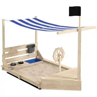 Netto Marken-Discount Outsunny Sandkasten Tannenholz Angebot