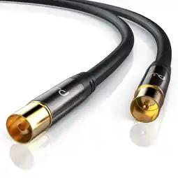 Netto Marken-Discount Primewire HDTV Antennenkabel mit 4-fach Schirmung IEC-Stecker zu RF-Buchse / 75 Ohm / 135dB - 20 m Angebot