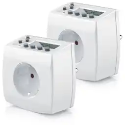 Netto Marken-Discount BEARWARE 2x digitale Zeitschaltuhr in kompakter Bauform Kinderschutzsicherung / Zufallsschaltung Angebot