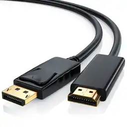 Netto Marken-Discount CSL DisplayPort zu HDMI Audio- & Video-Kabel, DP Monitor Kabel mit Audioübertragung - 5m Angebot