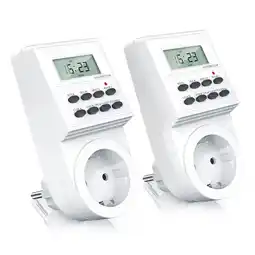 Netto Marken-Discount BEARWARE 2x Zeitschaltuhr mit 1,5 LCD-Display 8 konfigurierbare Schaltprogramme Angebot