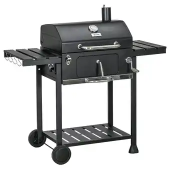 Netto Marken-Discount Outsunny Holzkohlgrill Edelstahl, PE Angebot