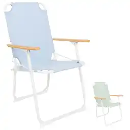 Netto Marken-Discount BO-CAMP Campingstuhl Mosset M Garten Klappstuhl Faltstuhl Faltbar Alu Holz 100kg Farbe: Grün Angebot