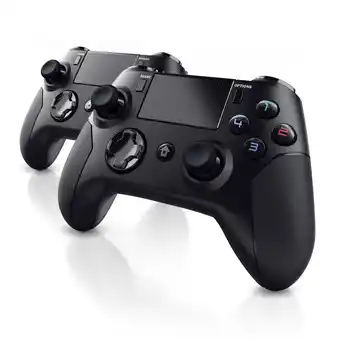 Netto Marken-Discount CSL 2x Bluetooth Gamepad Controller mit Dual Vibration für PS4 Touchpad / 3,5mm / Gyrosensor Angebot