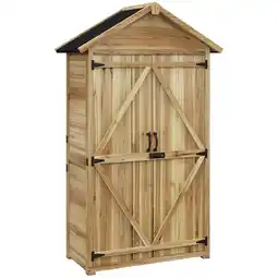 Netto Marken-Discount Outsunny Gartenschrank Tannenholz Angebot