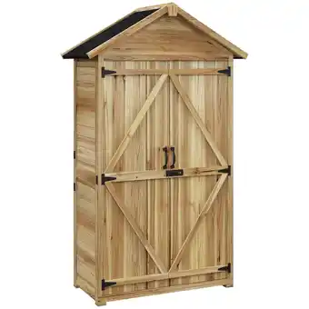 Netto Marken-Discount Outsunny Gartenschrank Tannenholz Angebot