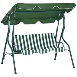 Netto Marken-Discount Outsunny Hollywoodschaukel Stahl, Polyesterstoff, Netzstoff Angebot
