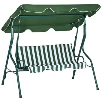 Netto Marken-Discount Outsunny Hollywoodschaukel Stahl, Polyesterstoff, Netzstoff Angebot