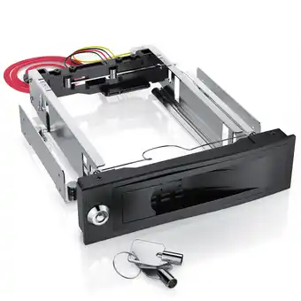 Netto Marken-Discount CSL Festplatten-Wechselrahmen, 5,25, für 3,5 SATA HDD's, Anti-Vibrations-Kit, Abschließbar Angebot