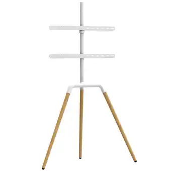 Netto Marken-Discount TV Standhalter Buche - VESA bis max. 600x400 für 45-65 Zoll max. 40kg Weiß Angebot