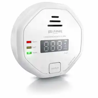 Netto Marken-Discount Brandson Kohlenmonoxid Melder mit LCD Display CO Alarm mit 85 dB - Batteriebetrieben Angebot