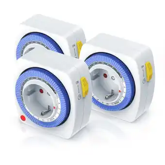 Netto Marken-Discount BEARWARE 3x 24h Zeitschaltuhr 15 min. Zeitintervalle / Kinderschutzsicherung Angebot