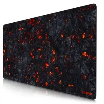 Netto Marken-Discount Titanwolf Gaming Mauspad, XXXL Speed Mousepad 1200 x 600 mm, Geschwindigkeit & Präzision, Lavamotiv Angebot