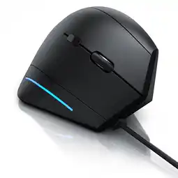 Netto Marken-Discount CSL ergonomische Maus, kabelgebunden, ergonomische Vertikalmaus zur Vorbeugung von Maus-/Tennisarm Angebot