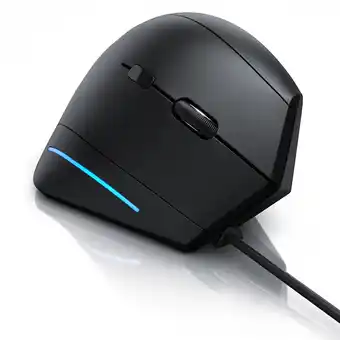 Netto Marken-Discount CSL ergonomische Maus, kabelgebunden, ergonomische Vertikalmaus zur Vorbeugung von Maus-/Tennisarm Angebot