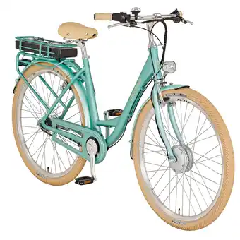 Netto Marken-Discount PROPHETE E-BIKE CITY 28 Wave RH50 7Gg, mech. Fb, BP FM, 496,8Wh GT, hellblau matt Angebot