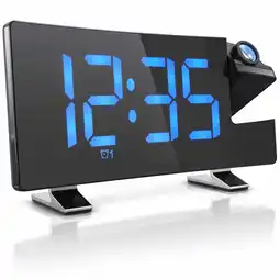 Netto Marken-Discount Brandson Projektionswecker, Projektions Radio Wecker digital - Dimmer - Snooze - 15 Radiospeicher Angebot