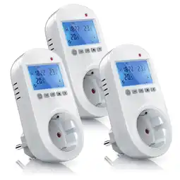 Netto Marken-Discount BEARWARE 3x Steckdosen Thermostat für Heiz & Klimageräte Individuell programmierbar / LCD-Display Angebot