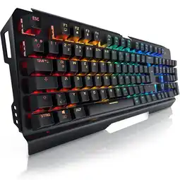 Netto Marken-Discount Titanwolf Gaming-Tastatur, mechanisches Keyboard, Anti-Ghosting, Kailh Blue, LED-Beleuchtung Angebot