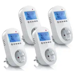 Netto Marken-Discount BEARWARE 4x Steckdosen Thermostat für Heiz & Klimageräte Individuell programmierbar / LCD-Display Angebot