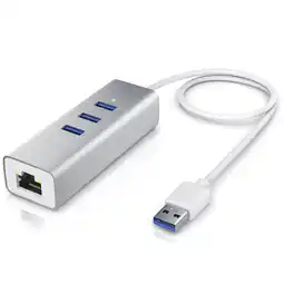 Netto Marken-Discount CSL 3-Port USB 3.1 Gen1 Verteiler inkl. Netzwerkadapter mit RJ45 Buchse / Aluminium Gehäuse Angebot
