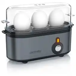 Netto Marken-Discount Arendo Eierkocher 3-fach, 210 W, Edelstahl, Härtegrad einstellbar, für 1-3 Eier, grau Angebot