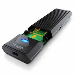Netto Marken-Discount Aplic M.2 NVMe Gehäuse USB 3.2 Gen 2 auf PCIe 3.0 und SATA kompatibel mit 2230, 2242, 2260, 2280 Angebot