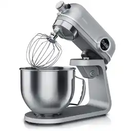 Netto Marken-Discount Arendo 800 Watt Rührmaschine, Küchenmaschine, 5 L Knetmaschine, 8 Geschwindigkeiten, Silber Angebot