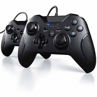 Netto Marken-Discount CSL 2x Gamepad für PC und PS3 im Xbox-Design Controller mit hochwertigen Analogsticks Angebot
