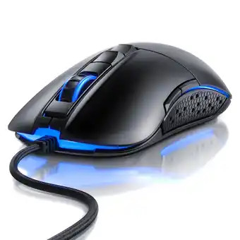 Netto Marken-Discount Titanwolf Gaming Maus für Rechts & Linkshänder PARITY Pixart 3310 Sensor / 5000 dpi / RGB Angebot