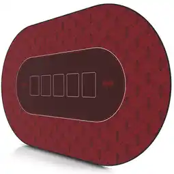 Netto Marken-Discount CSL Extra große Tischauflage Pokermatte 1000 x 600 mm / Kartenspiel Matte / Ovales Design Angebot