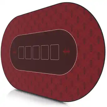 Netto Marken-Discount CSL Extra große Tischauflage Pokermatte 1000 x 600 mm / Kartenspiel Matte / Ovales Design Angebot