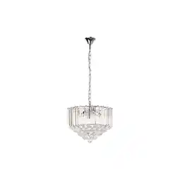 Netto Marken-Discount Hängeleuchte, Kristalle, 4-Flammig, klar, verchromt, D 35 cm Angebot