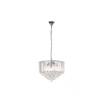 Netto Marken-Discount Hängeleuchte, Kristalle, 4-Flammig, klar, verchromt, D 35 cm Angebot
