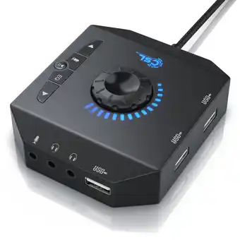 Netto Marken-Discount CSL externe USB Soundkarte mit Lautstärkeregelung Anschluss für Headset, Kopfhörer, Mikrofon Angebot