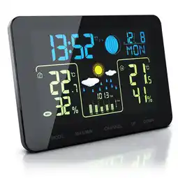Netto Marken-Discount BEARWARE Funkwetterstation mit Farbdisplay & Außensensor Barometer, Wettervorhersage uvm Angebot