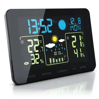 Netto Marken-Discount BEARWARE Funkwetterstation mit Farbdisplay & Außensensor Barometer, Wettervorhersage uvm Angebot