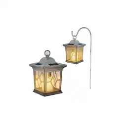 Netto Marken-Discount Solarleuchte, Metall, weiß, Laterne, H 31 cm Angebot