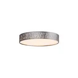 Netto Marken-Discount LED Deckenlampe, rund Textil, grau-silber, 40 cm Angebot