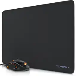 Netto Marken-Discount Titanwolf Maus- und Mauspad Spar Set, Gaming Mouse & Mousepad 440 x 350 mm Bundle SPECIALIST Angebot
