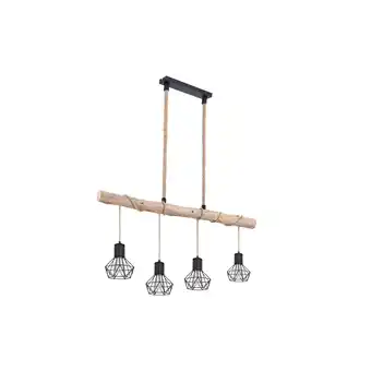 Netto Marken-Discount Hängeleuchte, Balken natur, Hanfseil, L 100 cm, PRISKA Angebot
