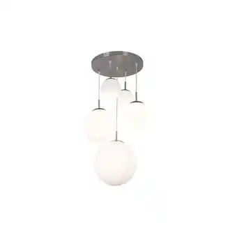 Netto Marken-Discount Hängelampe 5-flammig aus Metall und satiniertem Glas BALLA Angebot