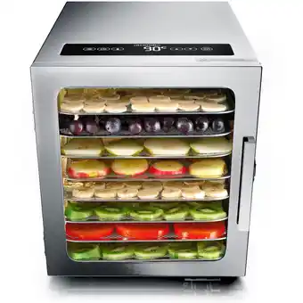 Netto Marken-Discount Arendo Edelstahl Dörrautomat mit Temperaturregler - Timer bis zu 24 h - Dehydrator - Dörrgerät Angebot